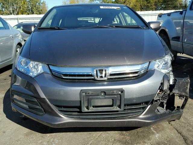 JHMZE2H76DS006030 - 2013 HONDA INSIGHT GRAY photo 9