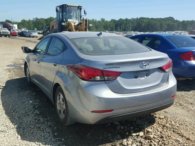 5NPDH4AE4FH592672 - 2015 HYUNDAI ELANTRA SE GRAY photo 3