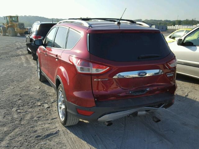 1FMCU0J90EUE26023 - 2014 FORD ESCAPE TIT BURGUNDY photo 3