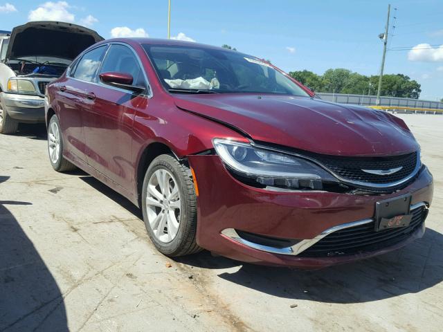 1C3CCCAB2GN176782 - 2016 CHRYSLER 200 LIMITE MAROON photo 1