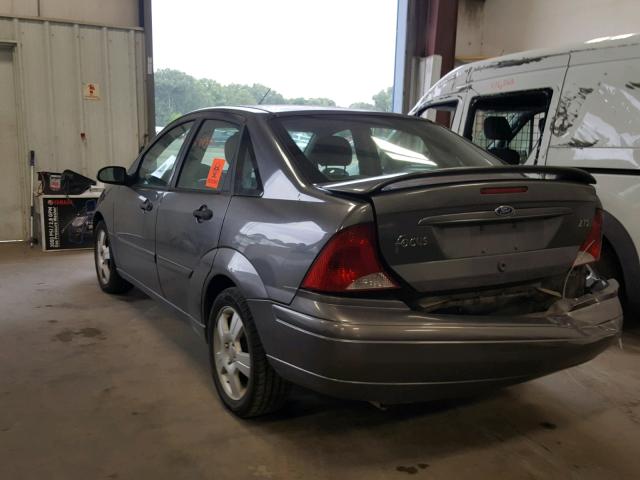 1FAFP38303W151496 - 2003 FORD FOCUS ZTS GRAY photo 3