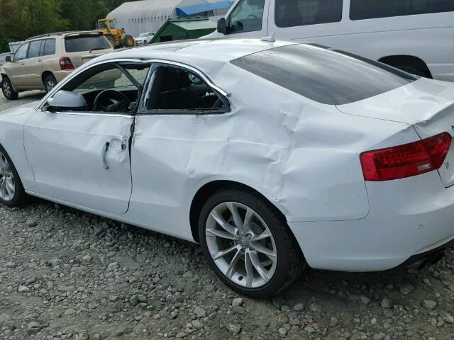 WAULFAFR8EA073283 - 2014 AUDI A5 PREMIUM WHITE photo 9