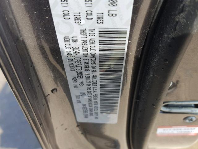 3C4NJCAB7JT319159 - 2018 JEEP COMPASS SP Серый фото 10