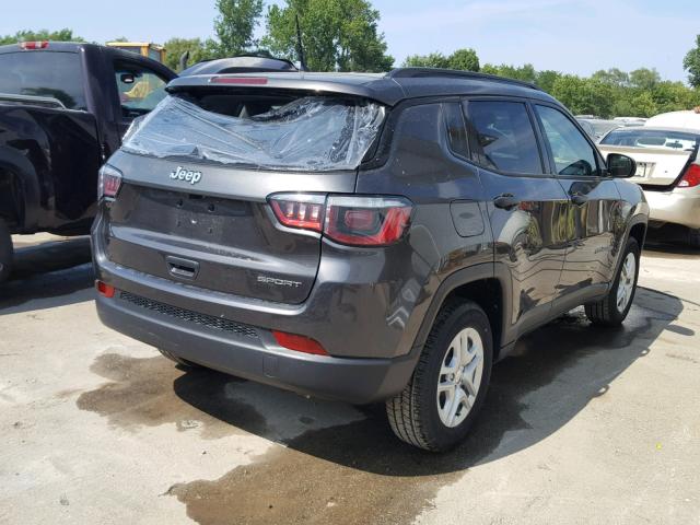 3C4NJCAB7JT319159 - 2018 JEEP COMPASS SP Серый фото 4