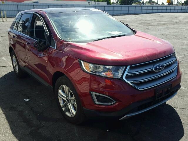 2FMTK3J87FBC35057 - 2015 FORD EDGE RED photo 1