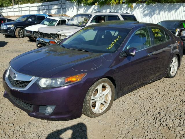 JH4CU26689C023318 - 2009 ACURA TSX PURPLE photo 2