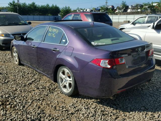 JH4CU26689C023318 - 2009 ACURA TSX PURPLE photo 3