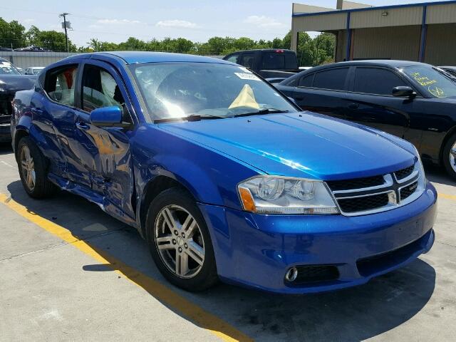 1C3CDZCB7DN548707 - 2013 DODGE AVENGER SX BLUE photo 1