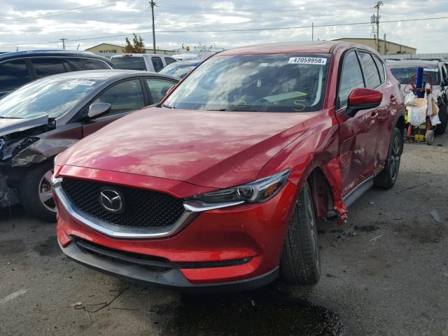 JM3KFADL7H0129809 - 2017 MAZDA CX-5 GRAND RED photo 2