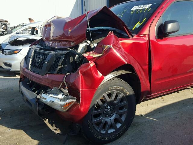 1N6AD0ER0CC460050 - 2012 NISSAN FRONTIER RED photo 9