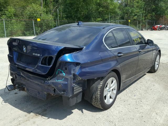 WBAXH5C52DDW15320 - 2013 BMW 528 XI BLUE photo 4