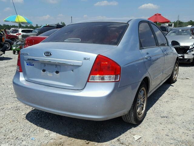 KNAFE121X75470313 - 2007 KIA SPECTRA EX BLUE photo 4