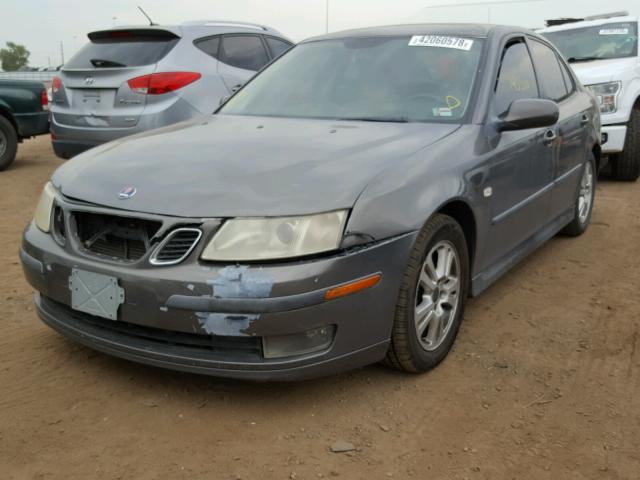 YS3FD49Y561021954 - 2006 SAAB 9-3 BASE GRAY photo 2