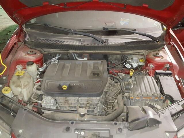 1C3CC4FB0AN128512 - 2010 CHRYSLER SEBRING RED photo 7