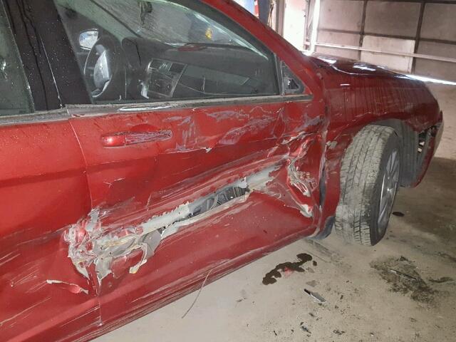 1C3CC4FB0AN128512 - 2010 CHRYSLER SEBRING RED photo 9