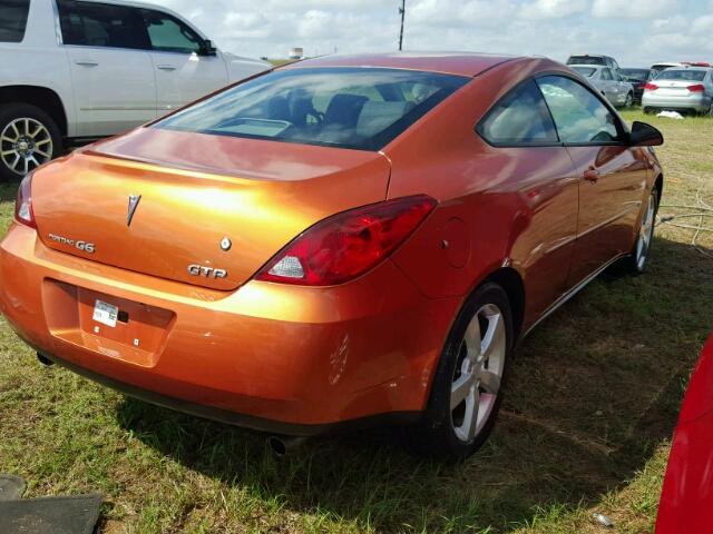 1G2ZM151764139597 - 2006 PONTIAC G6 ORANGE photo 4