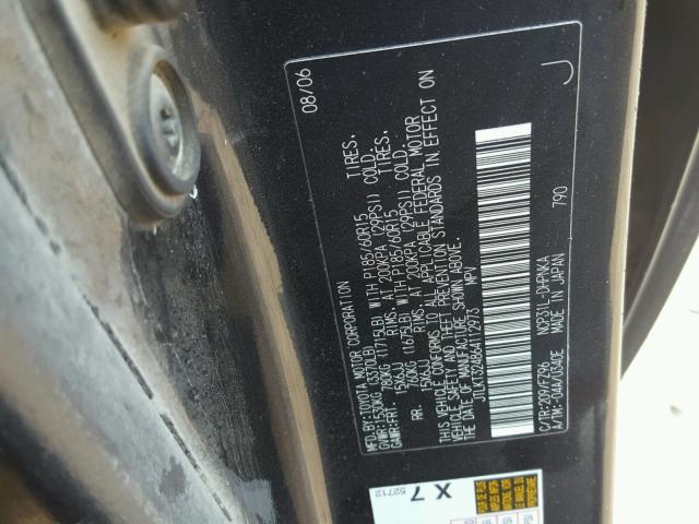JTLKT324864112973 - 2006 TOYOTA SCION XB Қара фото 10