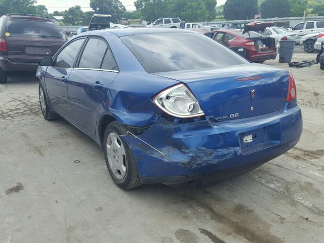 1G2ZF58B574191270 - 2007 PONTIAC G6 VALUE L BLUE photo 3