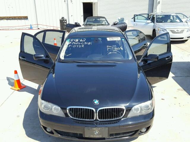 WBAHN83538DT84562 - 2008 BMW 750 LI BLACK photo 9