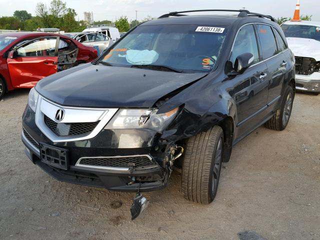 2HNYD2H71AH512488 - 2010 ACURA MDX ADVANC შავი ფოტო 2