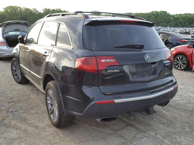 2HNYD2H71AH512488 - 2010 ACURA MDX ADVANC შავი ფოტო 3