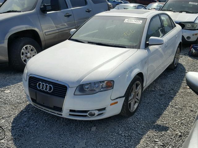 WAUDF78E67A191515 - 2007 AUDI A4 WHITE photo 2