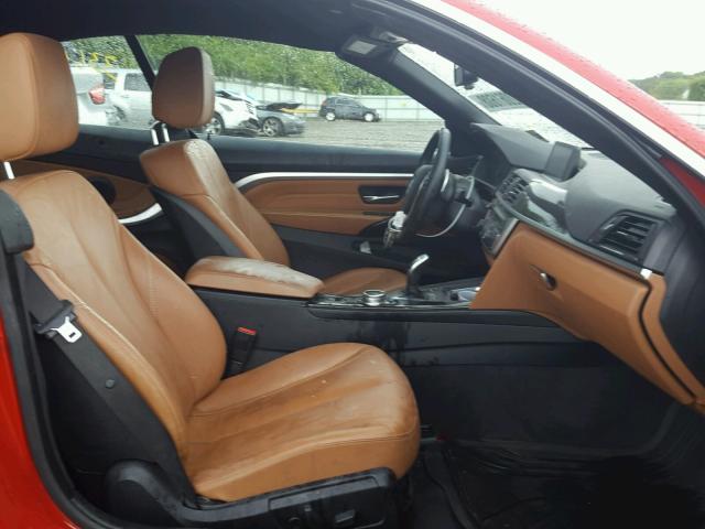 WBA3V5C57FP753802 - 2015 BMW 428 I RED photo 5