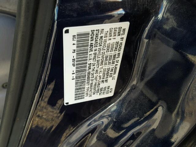 5FNRL18834B097877 - 2004 HONDA ODYSSEY EX BLUE photo 10