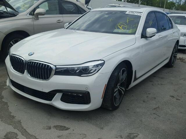 WBA7E2C58HG739314 - 2017 BMW 740 I WHITE photo 2