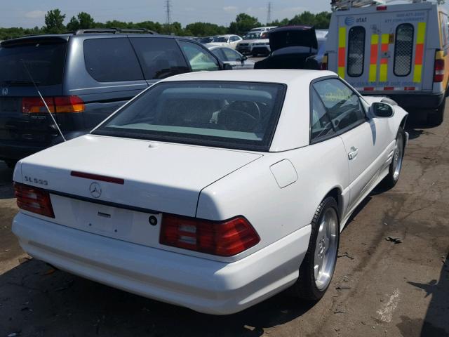 WDBFA68F71F196681 - 2001 MERCEDES-BENZ SL 500 WHITE photo 4