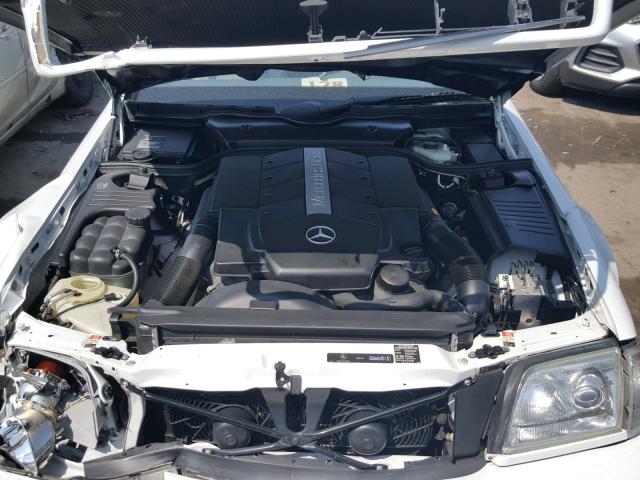 WDBFA68F71F196681 - 2001 MERCEDES-BENZ SL 500 WHITE photo 7