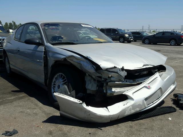 2G1WW12E829115132 - 2002 CHEVROLET MONTE CARL ვერცხლისფერი ფოტო 1
