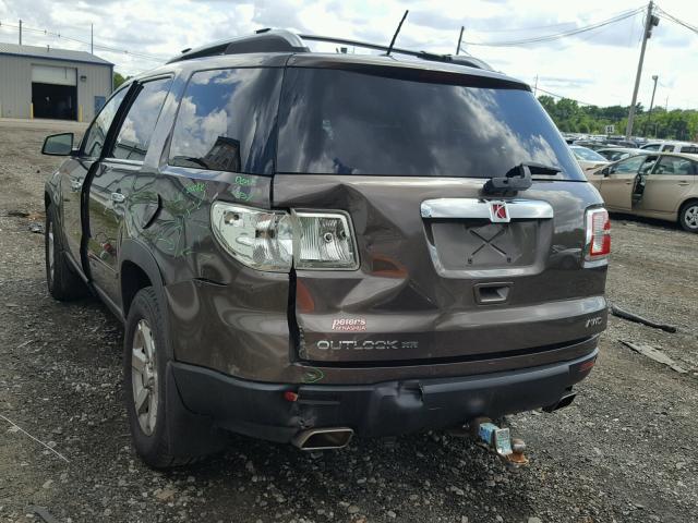 5GZEV23787J169567 - 2007 SATURN OUTLOOK XR მუქწითელი ფოტო 3