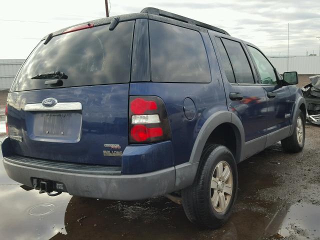 1FMEU73E26UA10701 - 2006 FORD EXPLORER BLUE photo 4