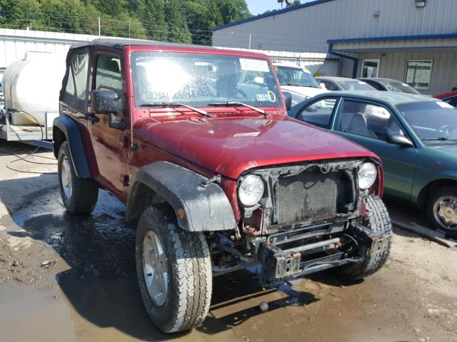 1J4AA2D13BL563636 - 2011 JEEP WRANGLER S MAROON photo 1