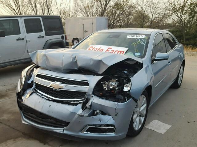 1G11E5SA6DU125164 - 2013 CHEVROLET MALIBU BLUE photo 2