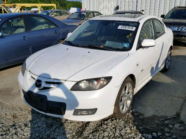 JM1BK324881110479 - 2008 MAZDA 3 S WHITE photo 2