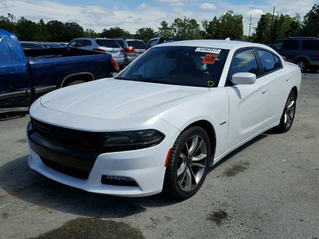 2C3CDXCT6FH833567 - 2015 DODGE CHARGER R/ WHITE photo 2