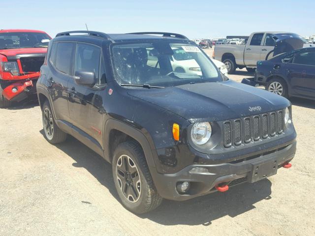 ZACCJBCT9GPD18604 - 2016 JEEP RENEGADE T BLACK photo 1