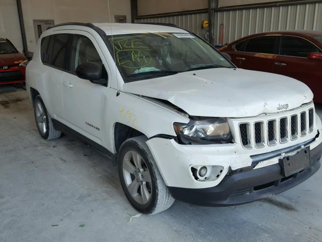 1C4NJCBA3ED602384 - 2014 JEEP COMPASS SP WHITE photo 1