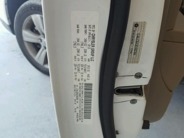 1C4NJCBA3ED602384 - 2014 JEEP COMPASS SP WHITE photo 10