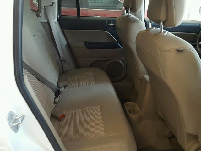 1C4NJCBA3ED602384 - 2014 JEEP COMPASS SP WHITE photo 6