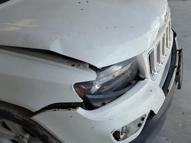 1C4NJCBA3ED602384 - 2014 JEEP COMPASS SP WHITE photo 9