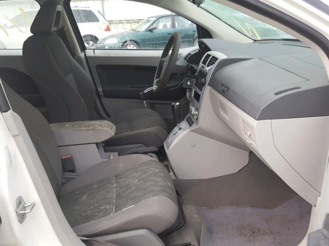 1B3HB48B87D113693 - 2007 DODGE CALIBER SX WHITE photo 5