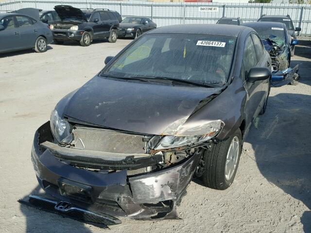 2HGFA1F44BH006049 - 2011 HONDA CIVIC DX-G BROWN photo 2