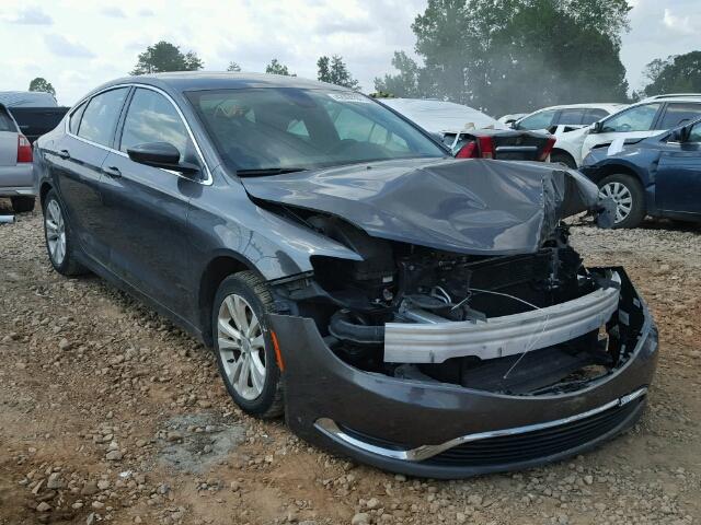 1C3CCCAB3FN616510 - 2015 CHRYSLER 200 LIMITE GRAY photo 1