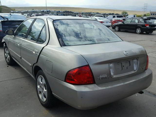 3N1CB51D94L853367 - 2004 NISSAN SENTRA BEIGE photo 3