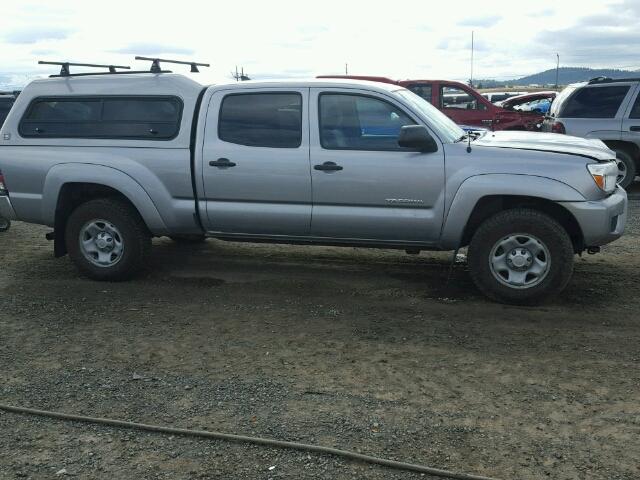 3TMMU4FNXEM062557 - 2014 TOYOTA TACOMA DOU SILVER photo 9