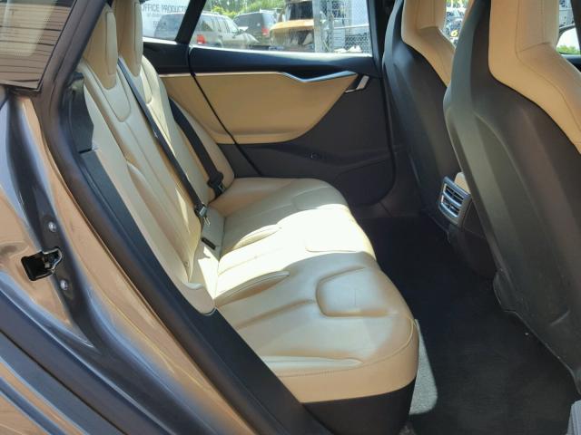 5YJSA1E28FF101965 - 2015 TESLA MODEL S TAN photo 6