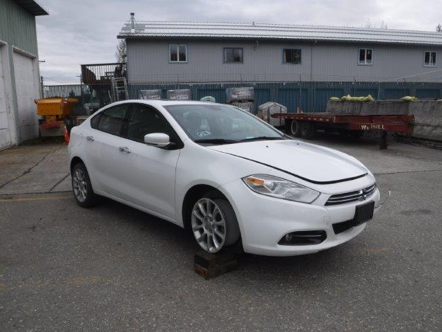 1C3CDFCBXED830880 - 2014 DODGE DART LIMIT WHITE photo 1